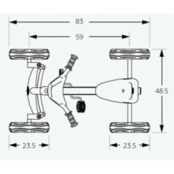 Carro a pedais BERG Buzzy Yellow