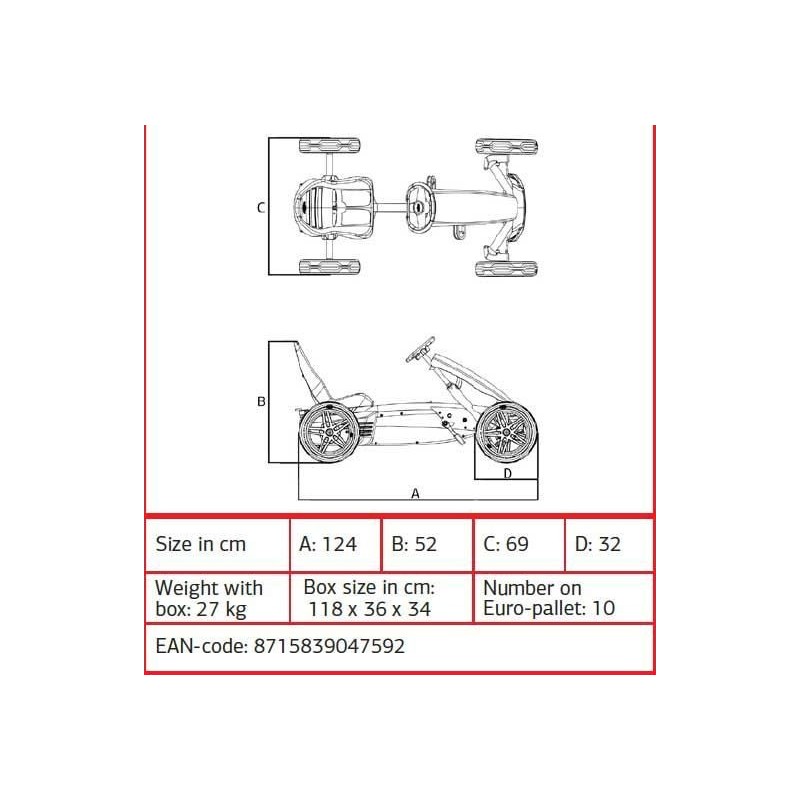 Coche de pedales Ford Mustang GT
