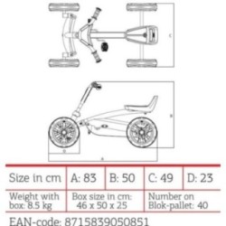 Coche de pedales BERG Buzzy FIAT 500