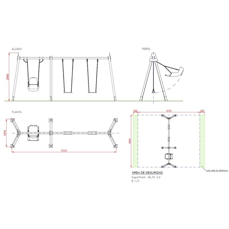 Baloiço BABILONIA duplo + Assento Inclusivo