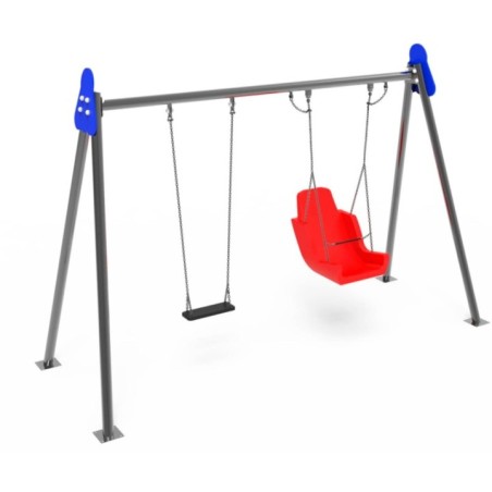 Baloiço Bilugar Inox Inclusivo