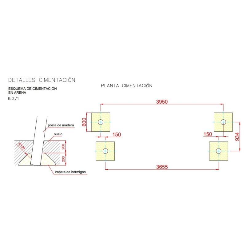 Baloiço de madeira robinia Boí