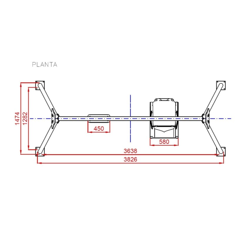 Gronxador Biplaça Metàl·lic Inclusiu