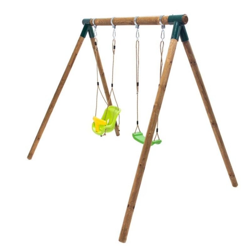 Columpio doble Masgames KIBO XL + asiento bebé