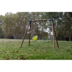 Columpio doble Masgames KIBO XL + asiento bebé