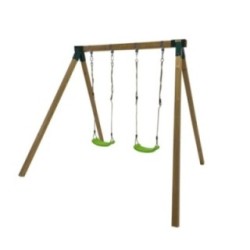 Columpio doble madera cuadrada Masgames KARAI JUNIOR XL