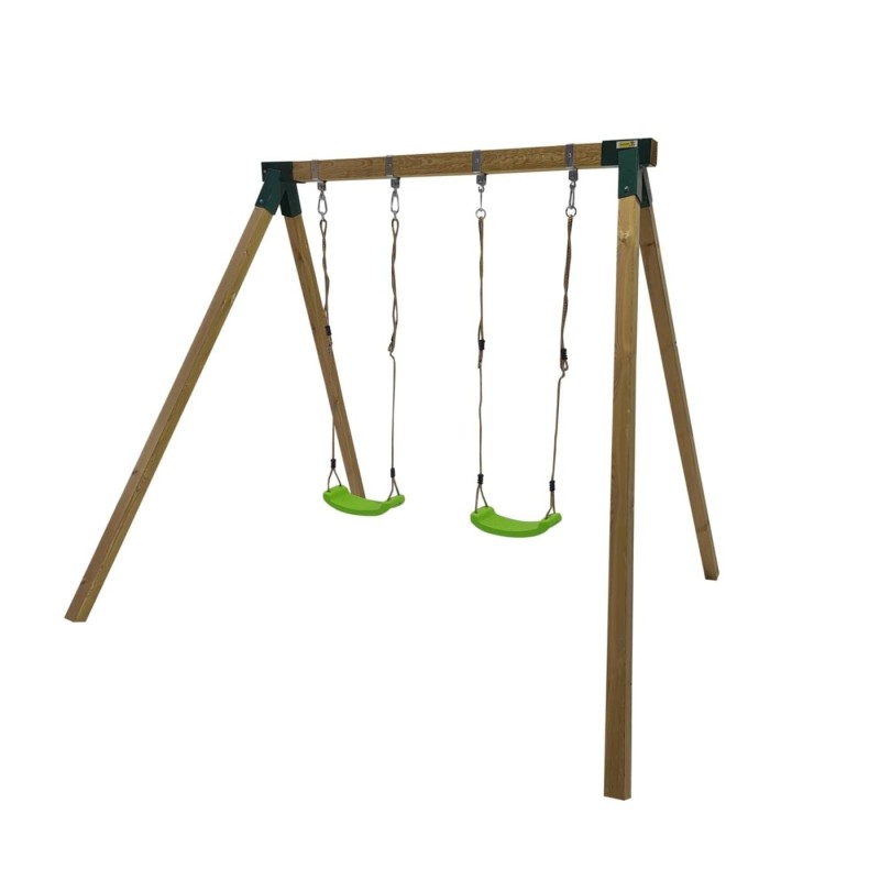 Columpio doble madera cuadrada Masgames KARAI JUNIOR XL