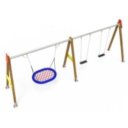 Columpio PERSÉPOLIS doble + asiento nido