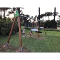 Columpio PERSÉPOLIS doble + asiento nido