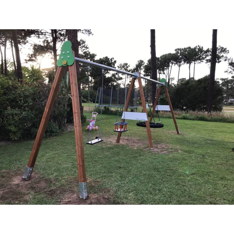 Columpio PERSÉPOLIS doble + asiento nido