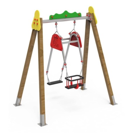 Gronxador Duo CHAXI pla + bebè