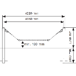 Baloiço Cama de rede com postes