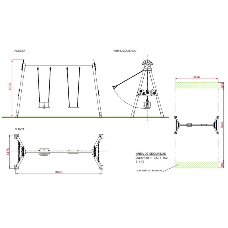 Columpio Héroes Bilpaza