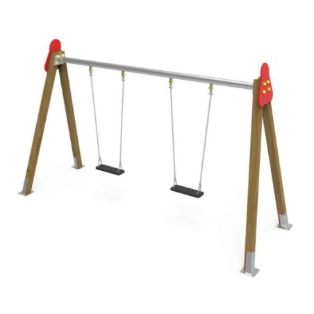 Baloiço bilugar assentos planos