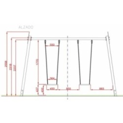 Baloiço bilugar assentos planos