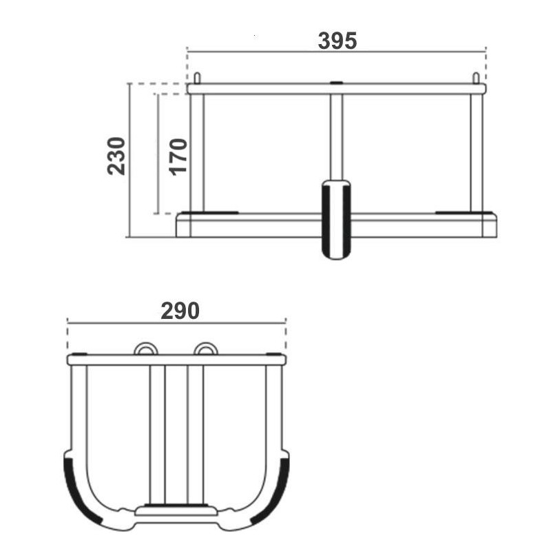 Asiento de bebé de caucho con cadenas MASGAMES Inox