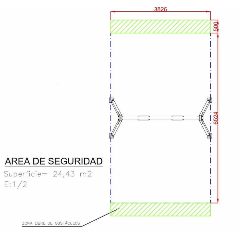 Baloiço bilugar assentos planos