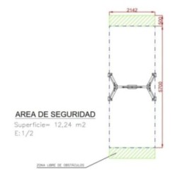 Columpio monoplaza asiento plano