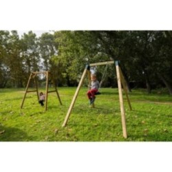 Columpio individual madera cuadrada MASGAMES KARAI DELUXE ADULTOS