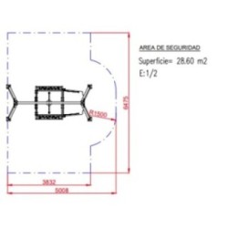 Columpio INOX Inclusivo para SILLA DE RUEDAS