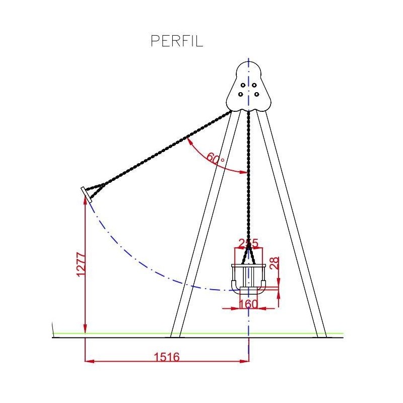 Columpio biplaza INOX