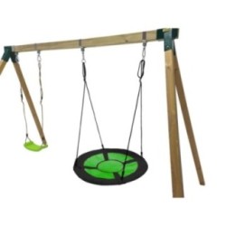 Columpio de madera cuadrada Masgames AKINA XL