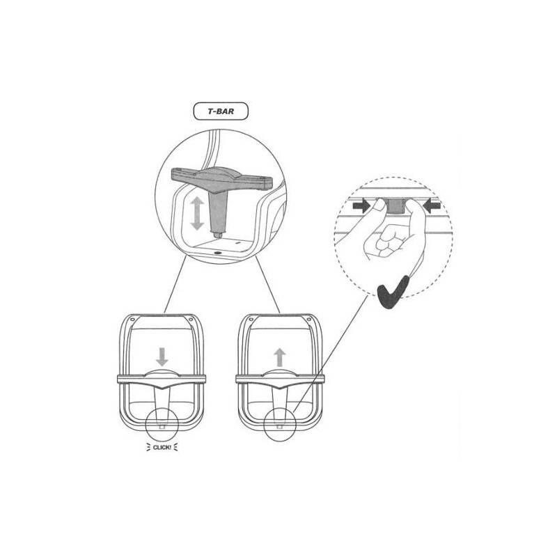 Asiento de bebé MASGAMES Premium violeta