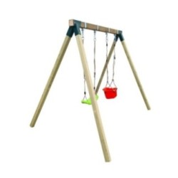 Columpio doble madera cuadrada Masgames REIKO L