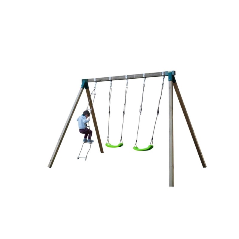 Columpio de madera cuadrada Masgames YUA XL