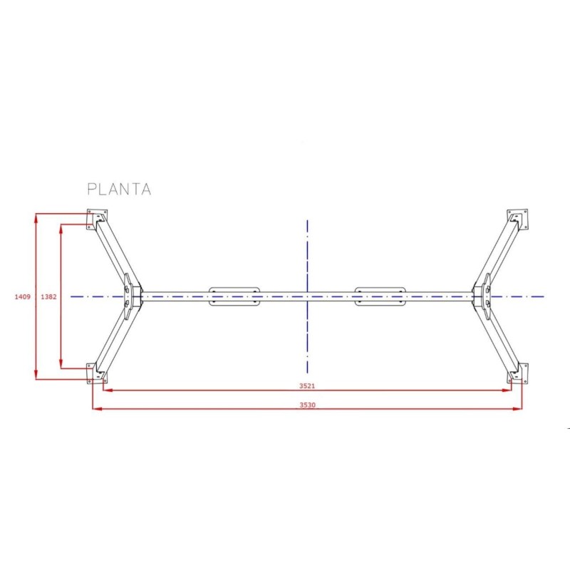 Columpio doble de madera MASGAMES Draco asientos mixtos