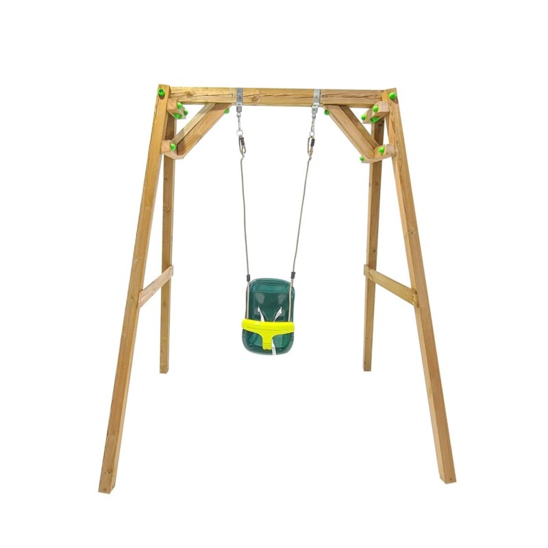 Columpio de madera cuadrada Masgames XYLO XL individual