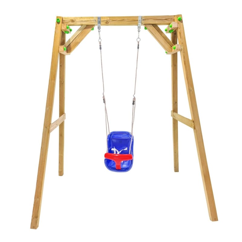 Columpio de madera cuadrada Masgames XYLO XL individual