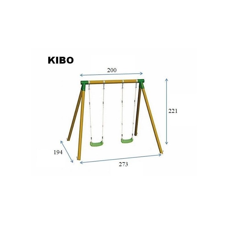 Baloiço duplo Masgames KIBO XL