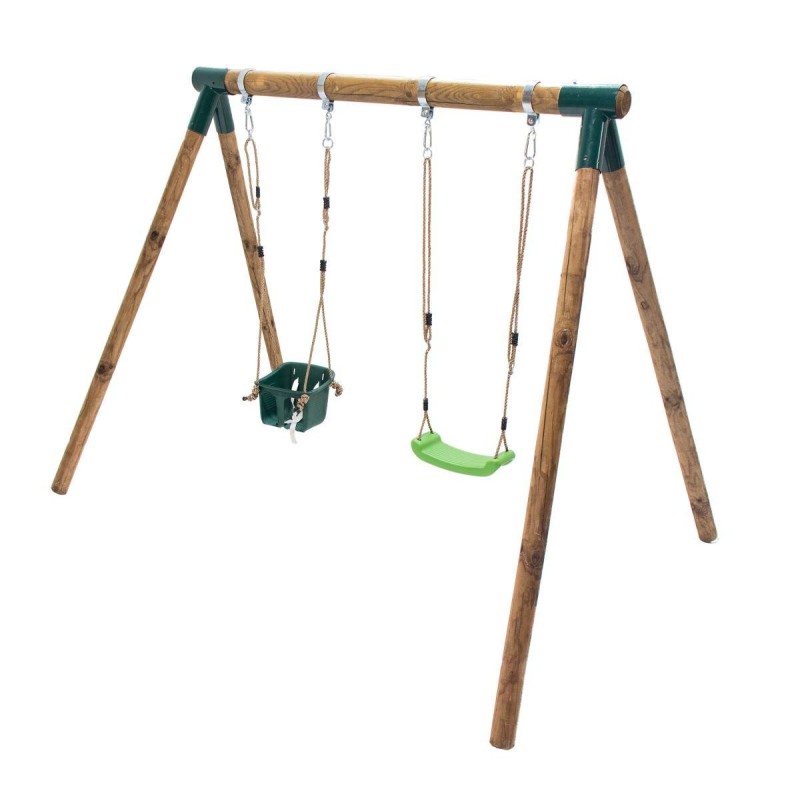 Columpio doble Masgames KADI L + asiento bebé