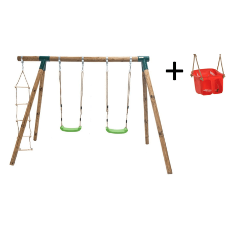 Columpio triple Masgames KADI L Deluxe + asiento bebé