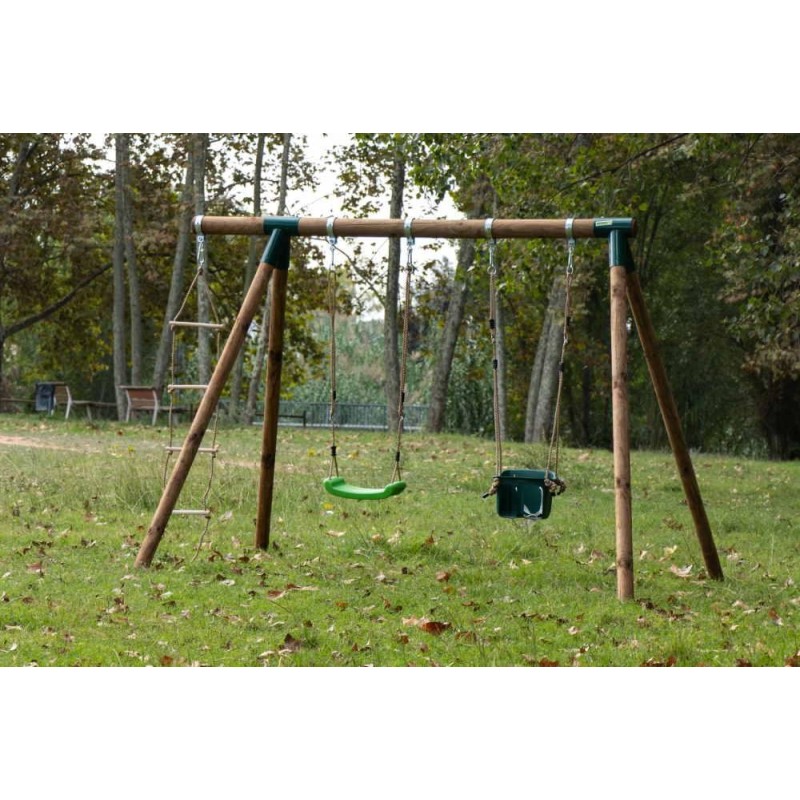 Columpio triple Masgames KADI L Deluxe + asiento bebé