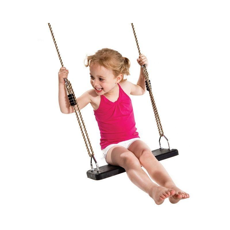 Columpio doble madera cuadrada MASGAMES KARAI DELUXE ADULTOS asientos con cuerda