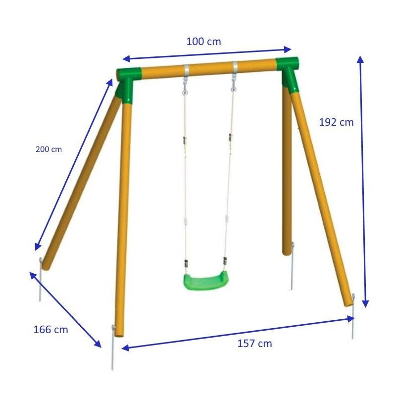 Columpio individual Masgames KILA L + asiento bebé