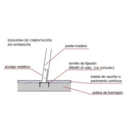 Gronxador doble de fusta MASGAMES Draco seients plans