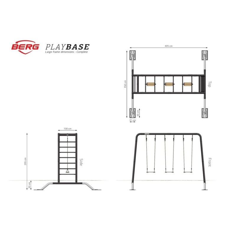 Parque metálico BERG Playbase Large Family Set