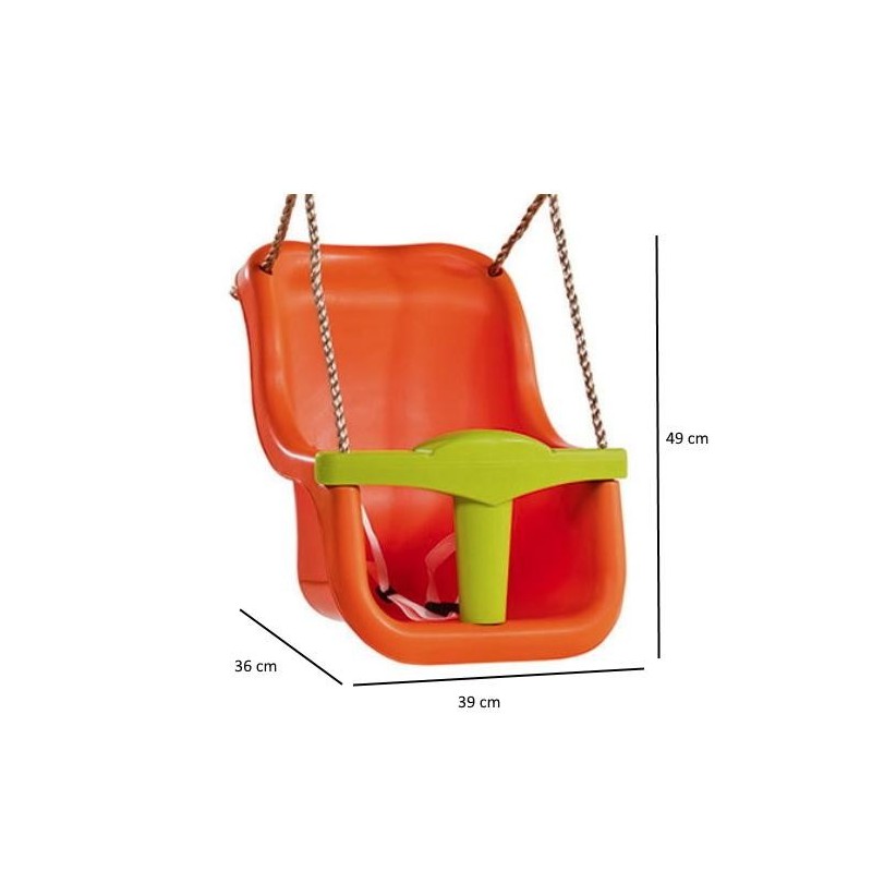 Asiento bebé MASGAMES Deluxe Naranja