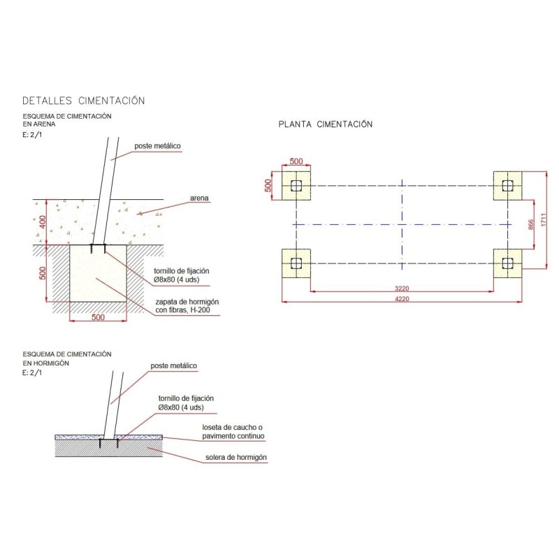 Columpio biplaza metálico asientos planos