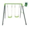 Baloiço metálico duplo MASGAMES OLEA + assento criança