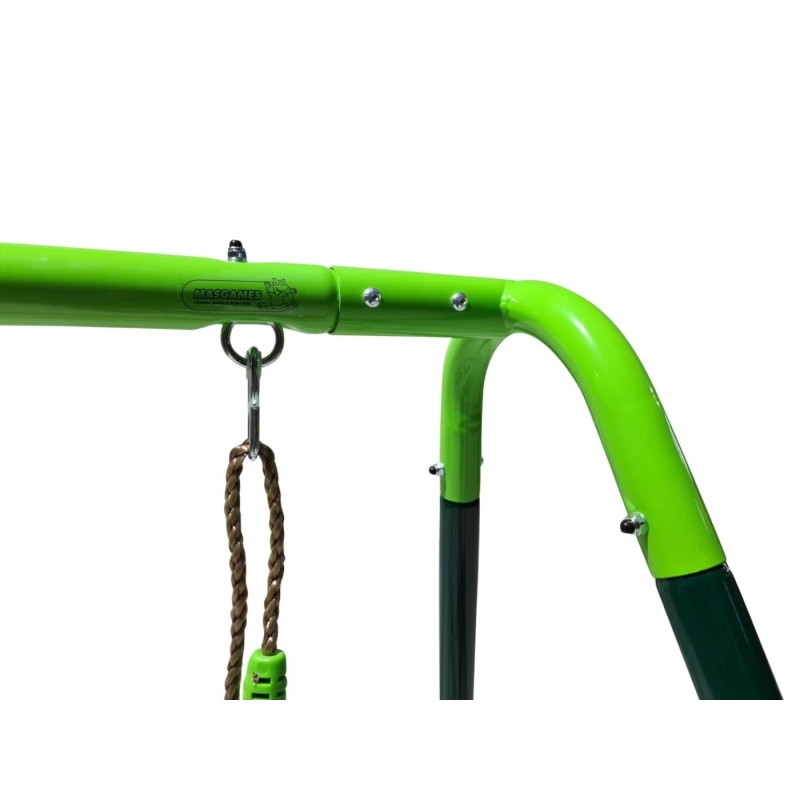 Baloiço metálico duplo MASGAMES OLEA + assento criança