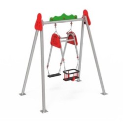 Columpio Duo Metálico CHAXI plano + bebé