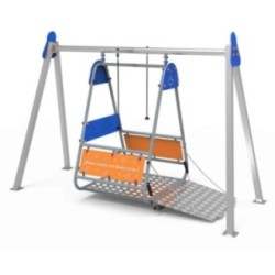 Columpio Metálico Inclusivo para SILLA DE RUEDAS