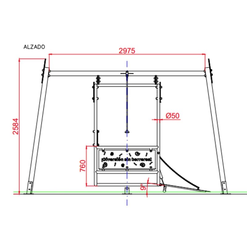 Gronxador Metàl·lic Inclusiu per a CADIRA DE RODES