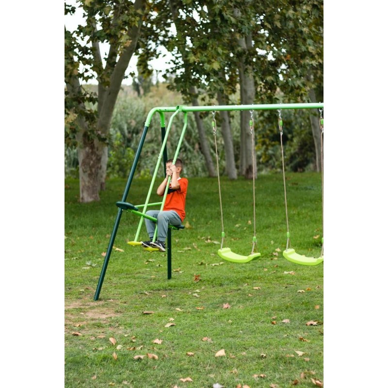 Columpio metálico triple MASGAMES GINGO + asiento bebé