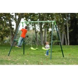 Columpio metálico triple MASGAMES GINGO + asiento bebé