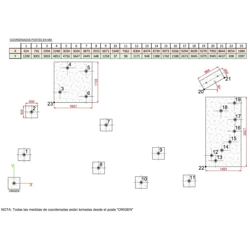 Conjunto de trepas SALAU